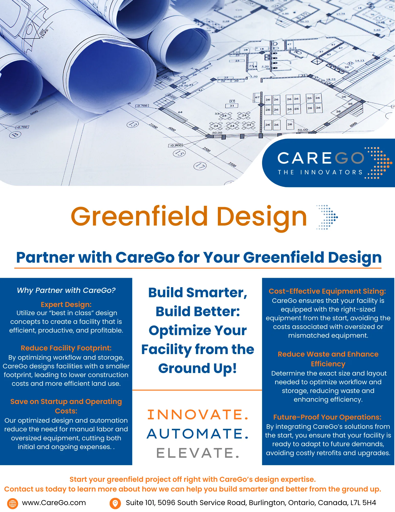 Partner with CareGo for your greenfield design