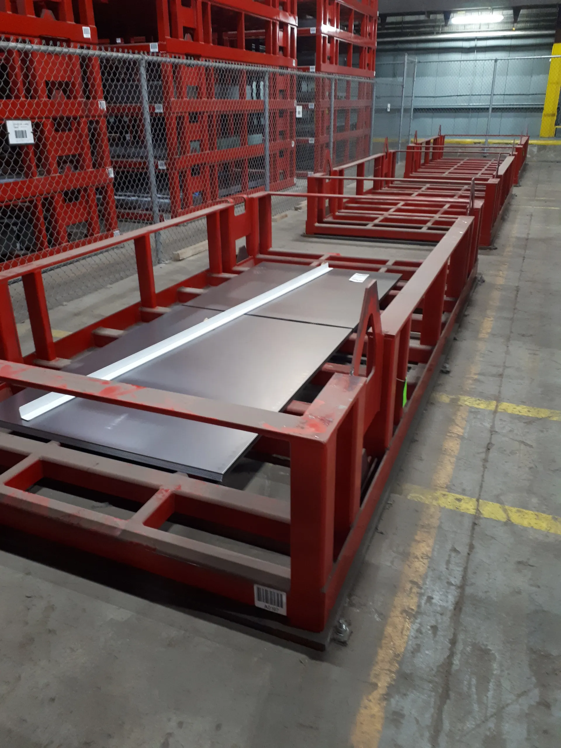 Steel sheets stored in CareGo cassettes