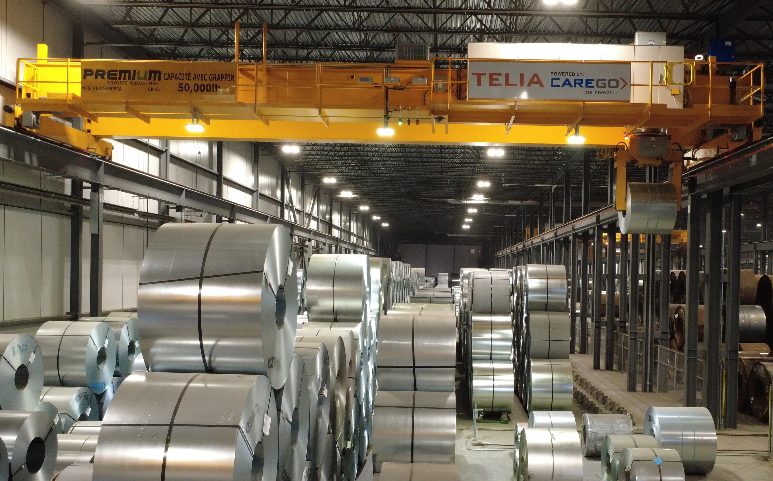 Metal service center storage area